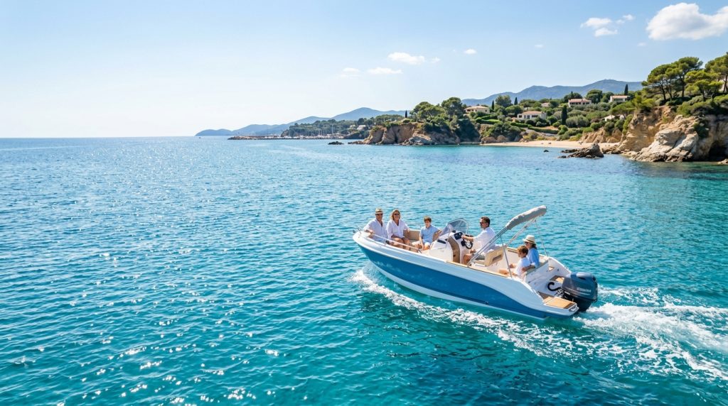 Half-day boat charter cruising near the coast