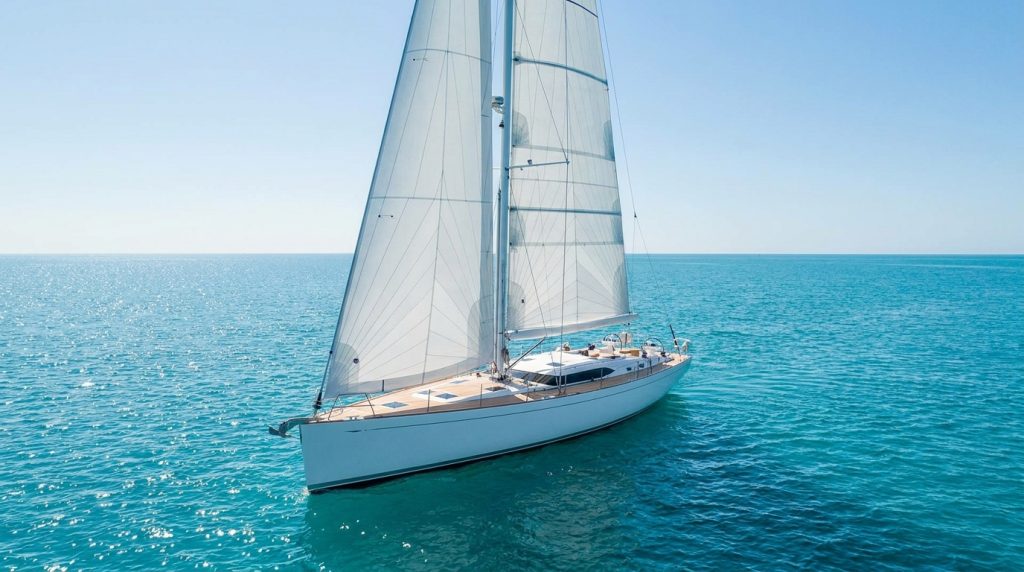 Luxury sailing yacht charter with premium fittings